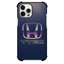 Honda Phone Case For iPhone Samsung Galaxy Pixel OnePlus Vivo Xiaomi Asus Sony Motorola Nokia - Honda Vtec Logo On Blue Background