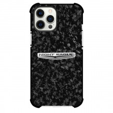 Jeep Compass Night Eagle Phone Case For iPhone Samsung Galaxy Pixel OnePlus Vivo Xiaomi Asus Sony Motorola Nokia - Jeep Compass Night Eagle Logo On Forged Carbon Fiber Background