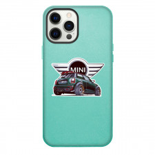 MINI Cooper Phone Case For iPhone Samsung Galaxy Pixel OnePlus Vivo Xiaomi Asus Sony Motorola Nokia - MINI Cooper Green Back View Sticker