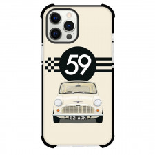 MINI Cooper Phone Case For iPhone Samsung Galaxy Pixel OnePlus Vivo Xiaomi Asus Sony Motorola Nokia - MINI Cooper S 1959 Begie Illustration Poster