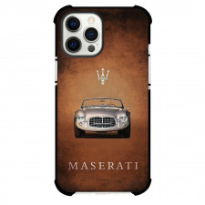 Maserati Phone Case For iPhone Samsung Galaxy Pixel OnePlus Vivo Xiaomi Asus Sony Motorola Nokia - Maserati A6G On On Retro Background