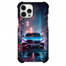Mercedes-Benz Phone Case For iPhone Samsung Galaxy Pixel OnePlus Vivo Xiaomi Asus Sony Motorola Nokia - Mercedes-Benz EQS Front View City Night Background