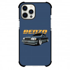 Mercedes-Benz Phone Case For iPhone Samsung Galaxy Pixel OnePlus Vivo Xiaomi Asus Sony Motorola Nokia - Mercedes-Benz W201 Illustration On Blue Background