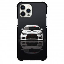 Mitsubishi Phone Case For iPhone Samsung Galaxy Pixel OnePlus Vivo Xiaomi Asus Sony Motorola Nokia - Mitsubishi Lancer Evolution White Reflection On Dark Background