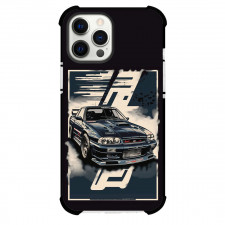 Nissan Phone Case For iPhone Samsung Galaxy Pixel OnePlus Vivo Xiaomi Asus Sony Motorola Nokia - Nissan Skyline GTR R34 Black Illustration Graphic Art