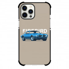 Pontiac Phone Case For iPhone Samsung Galaxy Pixel OnePlus Vivo Xiaomi Asus Sony Motorola Nokia - 1970 Pontiac Firebird Illustration Art On Brown Background