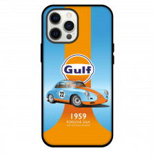 Porsche Phone Case For iPhone Samsung Galaxy Pixel OnePlus Vivo Xiaomi Asus Sony Motorola Nokia - Porsche 356A Illustration In Gulf Racing Colours