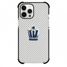 Toyota Crown Phone Case For iPhone Samsung Galaxy Pixel OnePlus Vivo Xiaomi Asus Sony Motorola Nokia - Toyota Crown Logo On Silver Gray Carbon Fiber Background