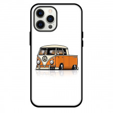 Volkswagen Phone Case For iPhone Samsung Galaxy Pixel OnePlus Vivo Xiaomi Asus Sony Motorola Nokia - Volkswagen Retro 70s Truck Cartoon Art On White Background