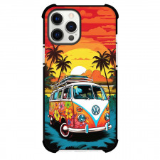Volkswagen Phone Case For iPhone Samsung Galaxy Pixel OnePlus Vivo Xiaomi Asus Sony Motorola Nokia - Volkswagen T1 Van Wrapped With Floral On Beach Sunset Art