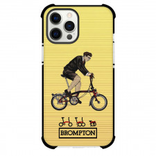 Brompton Phone Case For iPhone Samsung Galaxy Pixel OnePlus Vivo Xiaomi Asus Sony Motorola Nokia - Brompton Vintage Bicycle Rider Poster