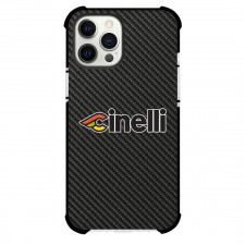 Cinelli Phone Case For iPhone Samsung Galaxy Pixel OnePlus Vivo Xiaomi Asus Sony Motorola Nokia - Cinelli Bike Brand Logo On Carbon Fiber Background