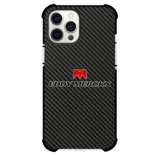 Eddy Merckx Phone Case For iPhone Samsung Galaxy Pixel OnePlus Vivo Xiaomi Asus Sony Motorola Nokia - Eddy Merckx Bike Brand Logo On Carbon Fiber Background
