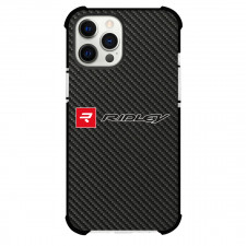 Ridley Phone Case For iPhone Samsung Galaxy Pixel OnePlus Vivo Xiaomi Asus Sony Motorola Nokia - Ridley Bike Brand Logo On Carbon Fiber Background