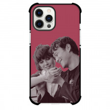 500 Days Of Summer Phone Case For iPhone Samsung Galaxy Pixel OnePlus Vivo Xiaomi Asus Sony Motorola Nokia - 500 Days Of Summer Tom And Summer Grayscale Poster On Red Background