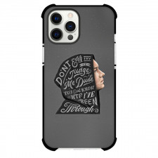 8 Miles Phone Case For iPhone Samsung Galaxy Pixel OnePlus Vivo Xiaomi Asus Sony Motorola Nokia - 8 Miles Eminem Head Lettering Illustration On Gray Background