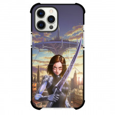 Alita Battle Angel Phone Case For iPhone Samsung Galaxy Pixel OnePlus Vivo Xiaomi Asus Sony Motorola Nokia - Alita Battle Angel Holding Sword Illustration By Yukito Kishiro