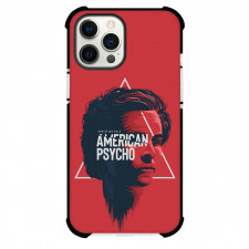 American Psycho Phone Case For iPhone Samsung Galaxy Pixel OnePlus Vivo Xiaomi Asus Sony Motorola Nokia - American Psycho Movie Poster Art On Red Background