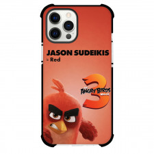 The Angry Birds Movie 3 Red Phone Case For iPhone Samsung Galaxy Pixel OnePlus Vivo Xiaomi Asus Sony Motorola Nokia - Red And Official Movie Logo Poster
