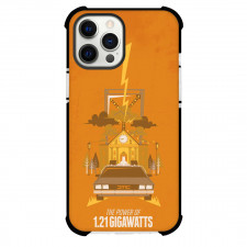 Back To The Future Phone Case For iPhone Samsung Galaxy Pixel OnePlus Vivo Xiaomi Asus Sony Motorola Nokia - Back To The Future 121 GIGAWATTS Orange Minimalist Poster