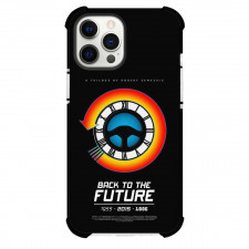 Back To The Future Phone Case For iPhone Samsung Galaxy Pixel OnePlus Vivo Xiaomi Asus Sony Motorola Nokia - Back To The Future Logo On Black Background