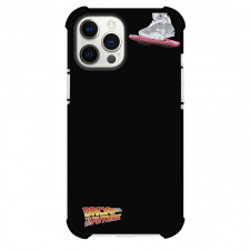 Back To The Future Phone Case For iPhone Samsung Galaxy Pixel OnePlus Vivo Xiaomi Asus Sony Motorola Nokia - Back To The Future Nike Air Mag Illustration On Black Background
