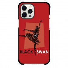 Black Swan Phone Case For iPhone Samsung Galaxy Pixel OnePlus Vivo Xiaomi Asus Sony Motorola Nokia - Black Swan Movie Poster Red Background