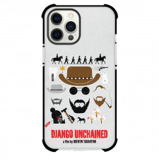 Django Unchained Phone Case For iPhone Samsung Galaxy Pixel OnePlus Vivo Xiaomi Asus Sony Motorola Nokia - Django Unchained Icon Minimalist Art On Gray Background