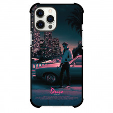 Drive Phone Case For iPhone Samsung Galaxy Pixel OnePlus Vivo Xiaomi Asus Sony Motorola Nokia - Drive 2011 Movie With Neon Background Poster