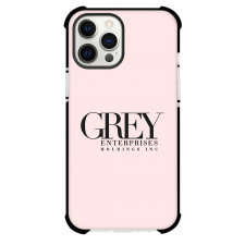Fifty Shades Of Grey Phone Case For iPhone Samsung Galaxy Pixel OnePlus Vivo Xiaomi Asus Sony Motorola Nokia - Fifty Shades Of Grey Enterprises Holdings Logo On Pink Background