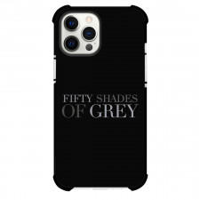 Fifty Shades Of Grey Phone Case For iPhone Samsung Galaxy Pixel OnePlus Vivo Xiaomi Asus Sony Motorola Nokia - Fifty Shades Of Grey Logo On Black Background