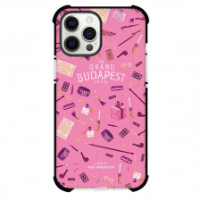The Grand Budapest Hotel Phone Case For iPhone Samsung Galaxy Pixel OnePlus Vivo Xiaomi Asus Sony Motorola Nokia - The Grand Budapest Hotel Pink Pattern Art Poster