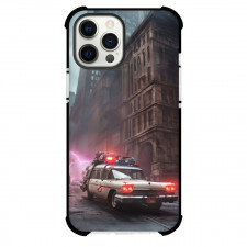Ghostbusters Phone Case For iPhone Samsung Galaxy Pixel OnePlus Vivo Xiaomi Asus Sony Motorola Nokia - Ghostbusters A Police Car Driving Down A City Street Poster