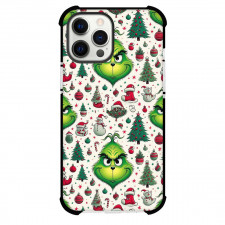 The Grinch Phone Case For iPhone Samsung Galaxy Pixel OnePlus Vivo Xiaomi Asus Sony Motorola Nokia - The Grinch Avatar On Christmas Pattern Art Poster