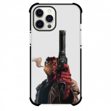 Hellboy Phone Case For iPhone Samsung Galaxy Pixel OnePlus Vivo Xiaomi Asus Sony Motorola Nokia - Hellboy Holding Gun Poster