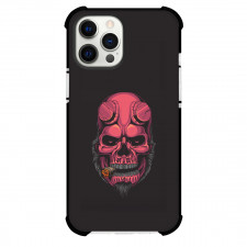 Hellboy Phone Case For iPhone Samsung Galaxy Pixel OnePlus Vivo Xiaomi Asus Sony Motorola Nokia - Hellboy Skull Illustration Art On Black Background