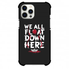 IT Phone Case For iPhone Samsung Galaxy Pixel OnePlus Vivo Xiaomi Asus Sony Motorola Nokia - IT We All Float Down Here Quote On Black Background
