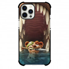 Ice Age Buck Phone Case For iPhone Samsung Galaxy Pixel OnePlus Vivo Xiaomi Asus Sony Motorola Nokia - Buck In Water Illustration