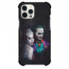 Joker 2 Case For iPhone Samsung Galaxy Pixel OnePlus Vivo Xiaomi Asus Sony Motorola Nokia - Harley And Joker Fierce Portrait Doodle Background