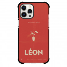 Leon Phone Case For iPhone Samsung Galaxy Pixel OnePlus Vivo Xiaomi Asus Sony Motorola Nokia - Leon Movie Minimalist Red Poster
