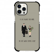 Leon Phone Case For iPhone Samsung Galaxy Pixel OnePlus Vivo Xiaomi Asus Sony Motorola Nokia - Leon Movie Quote Is Life Always This Hard Minimalist Poster