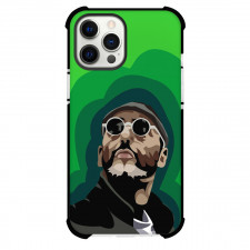 Leon Phone Case For iPhone Samsung Galaxy Pixel OnePlus Vivo Xiaomi Asus Sony Motorola Nokia - Leon The Professional Portrait Illustration Art On Green Background