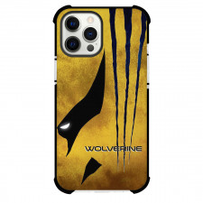 Logan Phone Case For iPhone Samsung Galaxy Pixel OnePlus Vivo Xiaomi Asus Sony Motorola Nokia - Logan Wolverine Mask Minimalist Art On Golden Background