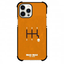 Mad Max Phone Case For iPhone Samsung Galaxy Pixel OnePlus Vivo Xiaomi Asus Sony Motorola Nokia - Mad Max Fury Road Gear Shifter Illustration Art On Orange Background