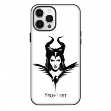 Maleficent Phone Case For iPhone Samsung Galaxy Pixel OnePlus Vivo Xiaomi Asus Sony Motorola Nokia - Maleficent Fierce Black Chalk Portrait In White Background