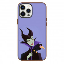 Maleficent Phone Case For iPhone Samsung Galaxy Pixel OnePlus Vivo Xiaomi Asus Sony Motorola Nokia - Maleficent Look Side Portrait Purple Background