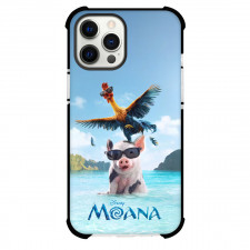 Moana Phone Case For iPhone Samsung Galaxy Pixel OnePlus Vivo Xiaomi Asus Sony Motorola Nokia - Moana Pua And Heihei Funny Sunglasses Beach Poster