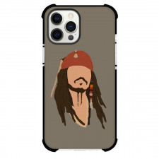 Pirate Of The Caribbean Phone Case For iPhone Samsung Galaxy Pixel OnePlus Vivo Xiaomi Asus Sony Motorola Nokia - Pirate Of The Caribbean Jack Sparrow Minimalist Portrait Art