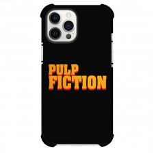 Pulp Fiction Phone Case For iPhone Samsung Galaxy Pixel OnePlus Vivo Xiaomi Asus Sony Motorola Nokia - Pulp Fiction 1994 Logo On Black Background