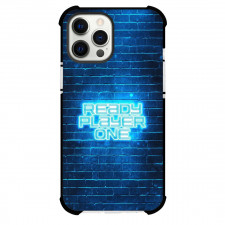 Ready Player One Phone Case For iPhone Samsung Galaxy Pixel OnePlus Vivo Xiaomi Asus Sony Motorola Nokia - Ready Player One Neon Light On Blue Brick Poster